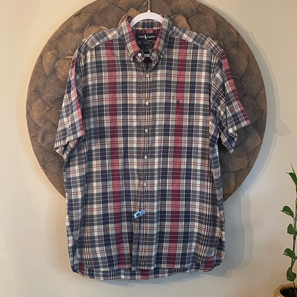 Ralph Lauren Vintage Plaid Button Down Shirt